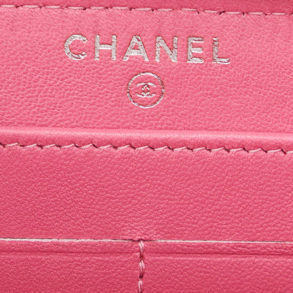 Chanel CC Lambskin Ombre Zippy Wallet (SHG-TlWg5V)