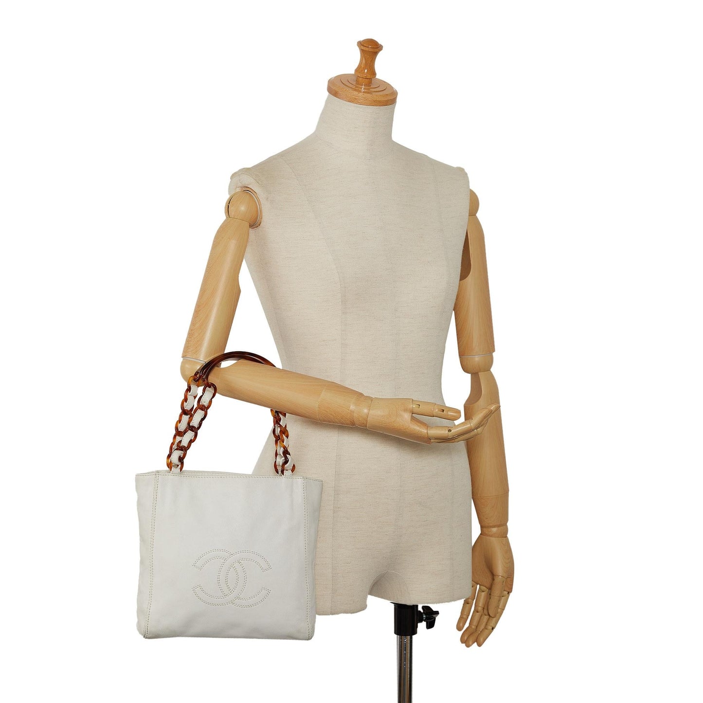 Chanel CC Lambskin Tote Bag (SHG-4wiPOU)
