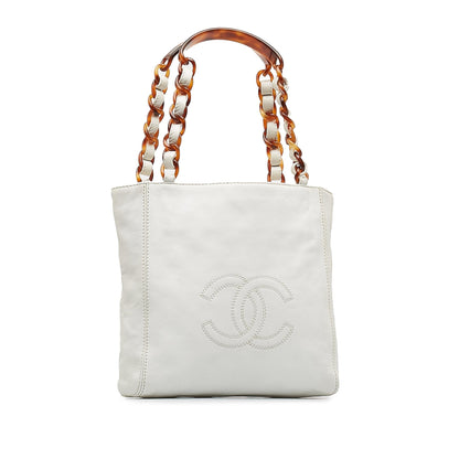 Chanel CC Lambskin Tote Bag (SHG-4wiPOU)