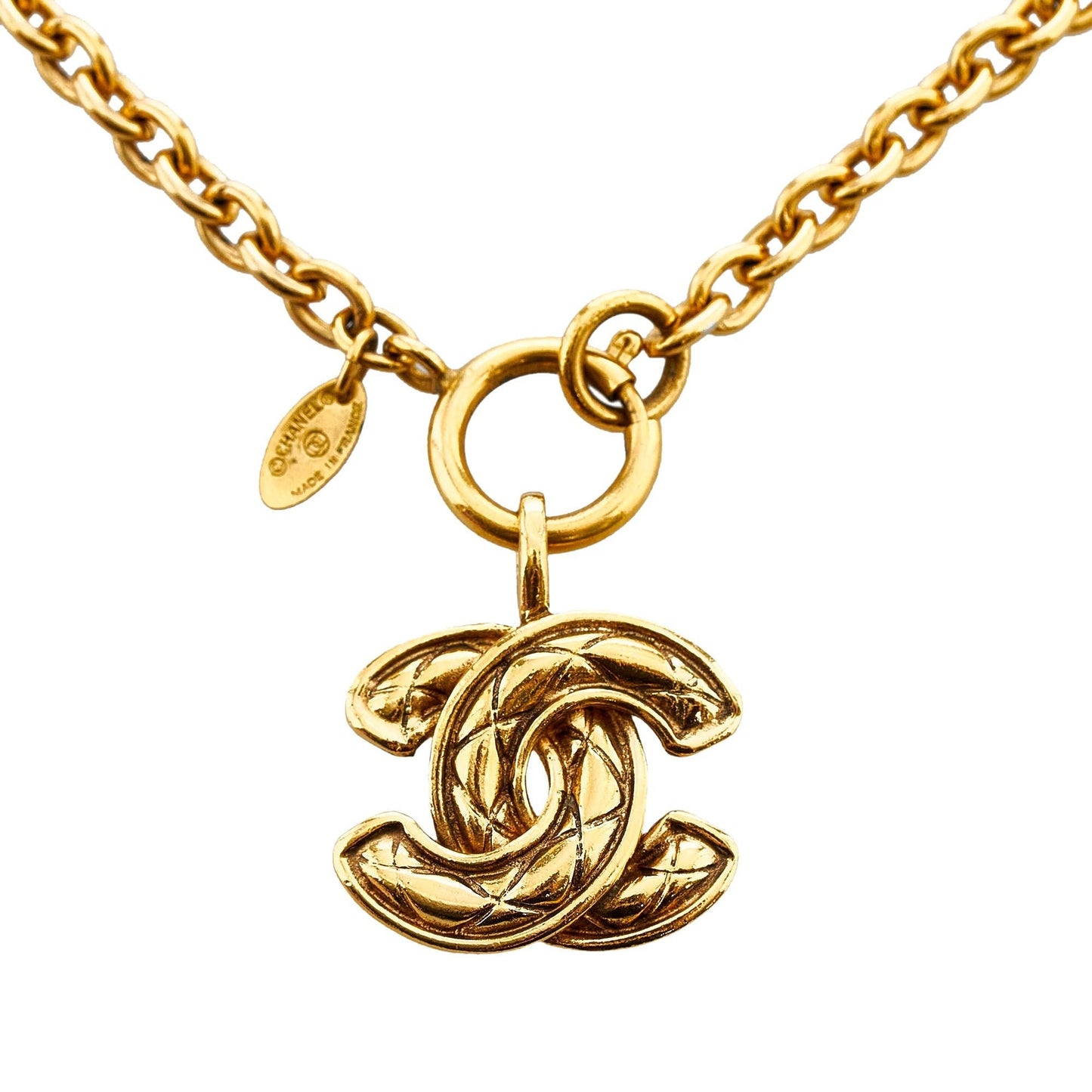 Chanel CC Pendant Necklace (SHG-HJVzdM)