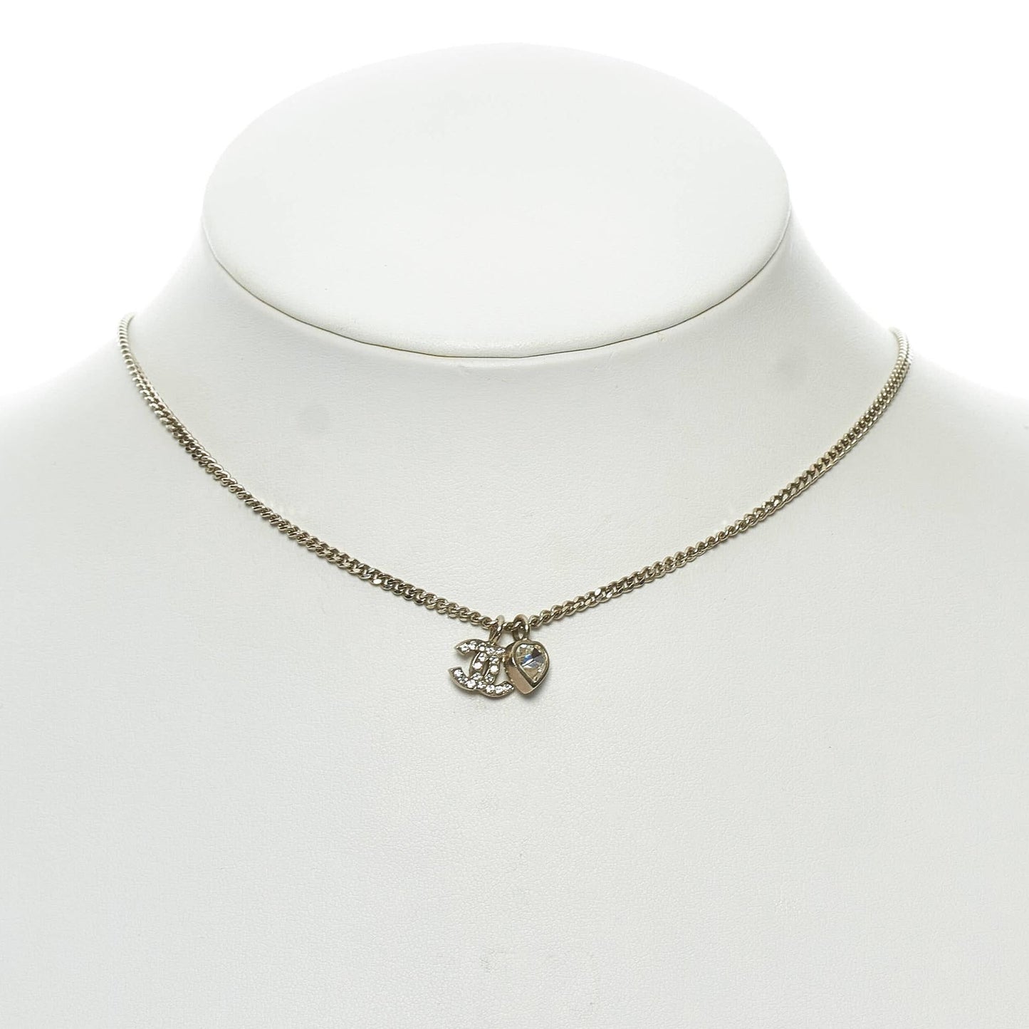 Chanel CC Pendant Rhinestones Necklace (SHG-29616)