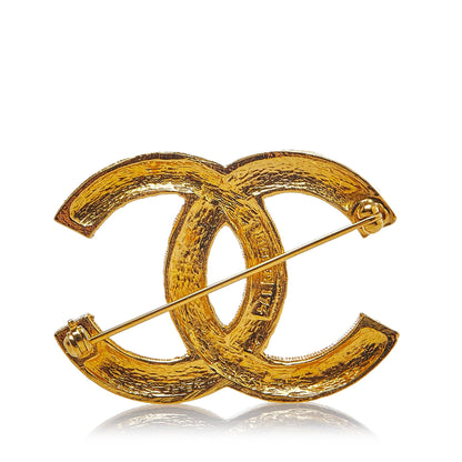 Chanel CC Rhinestone Brooch (SHG-0NyesH)