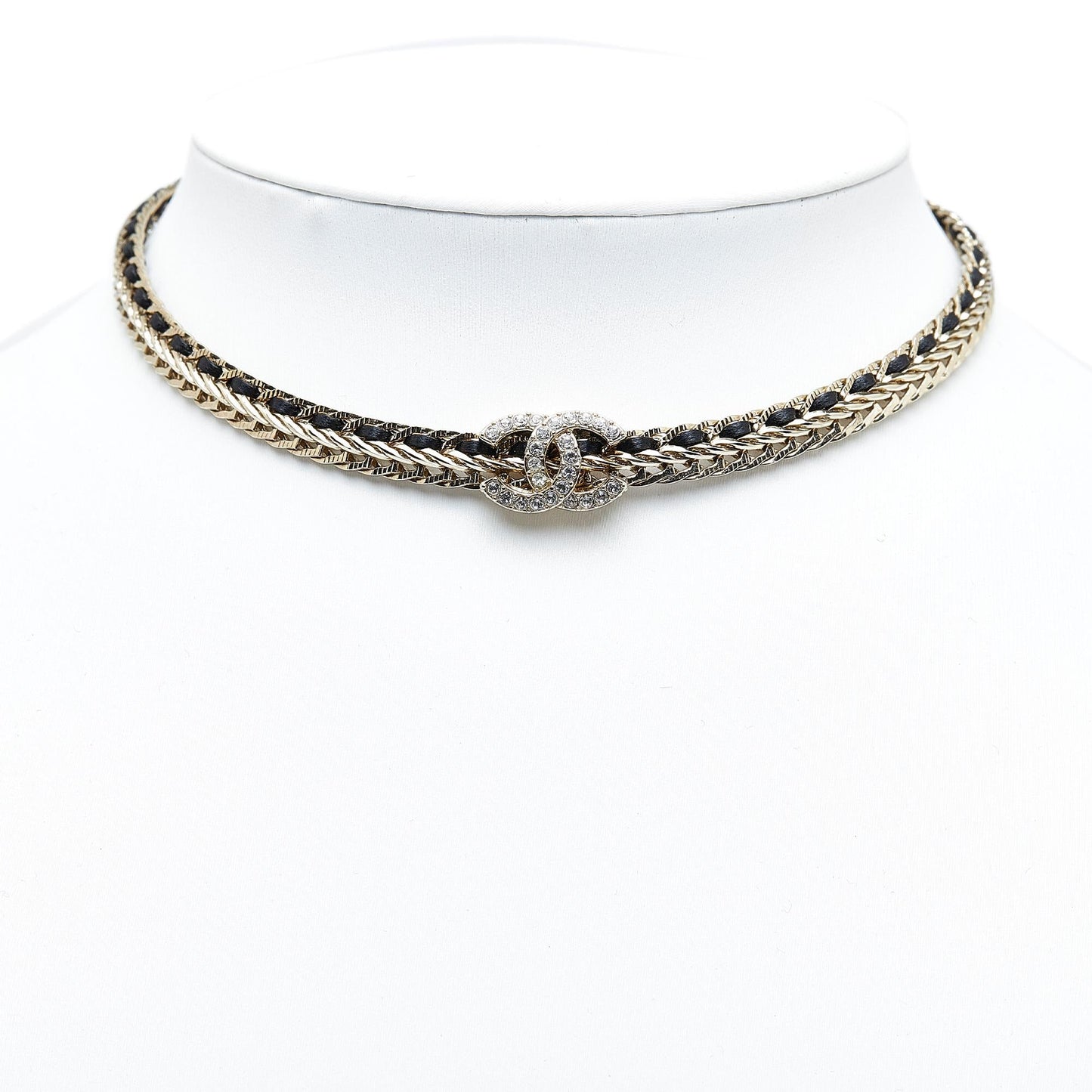 Chanel CC Strass Pendant Choker (SHG-oapFjp)