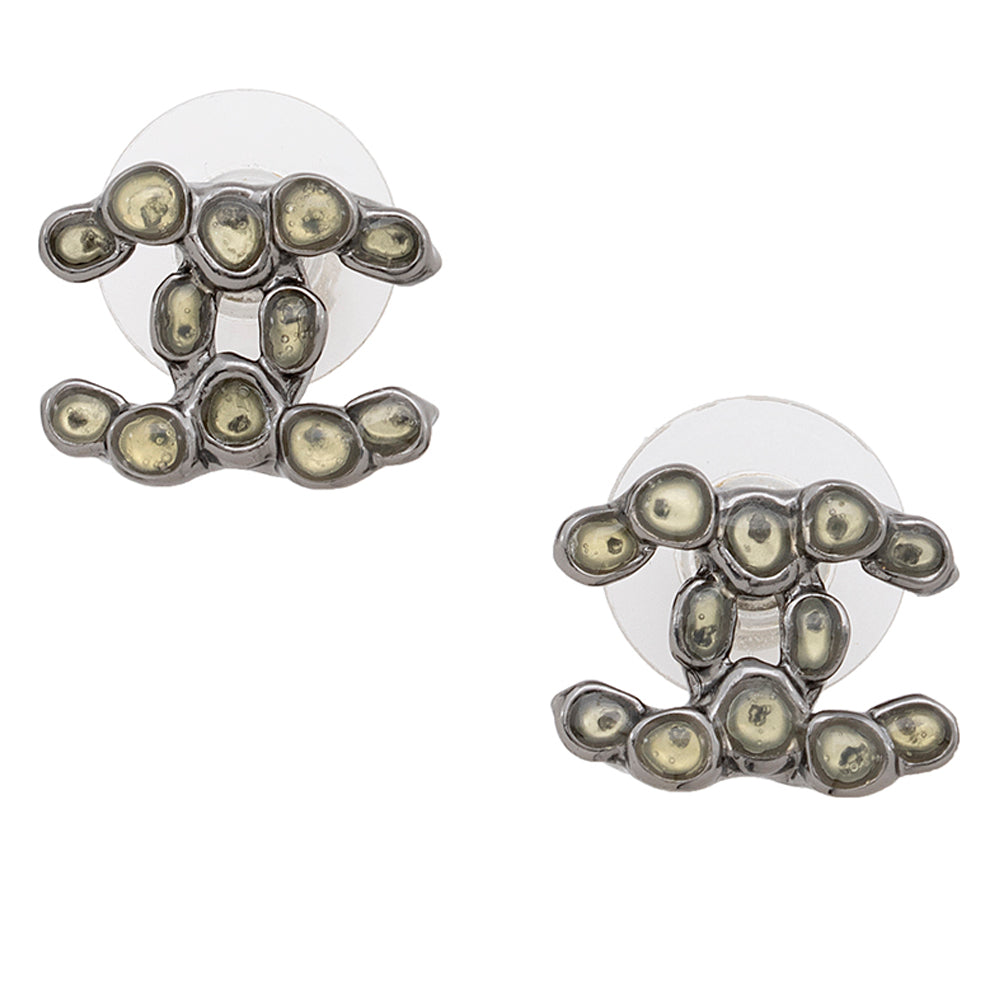 Chanel CC Stud Earrings (SHF-20236)