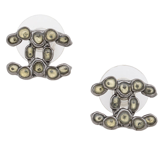 Chanel CC Stud Earrings (SHF-20236)