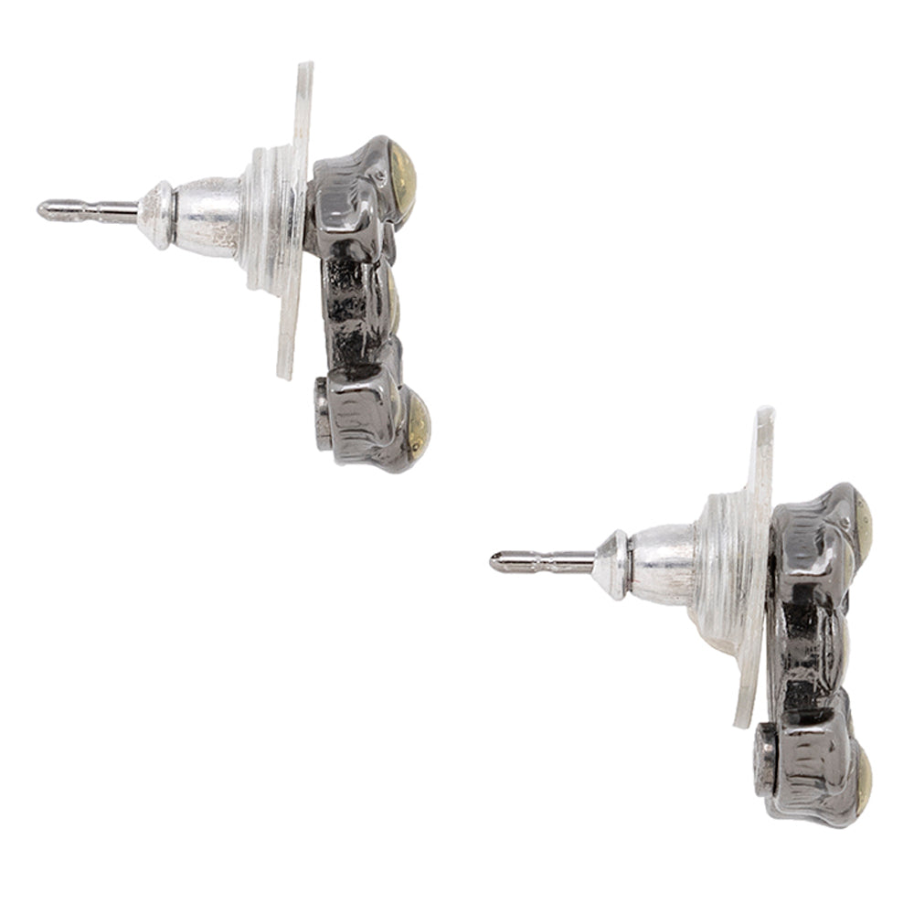 Chanel CC Stud Earrings (SHF-20236)