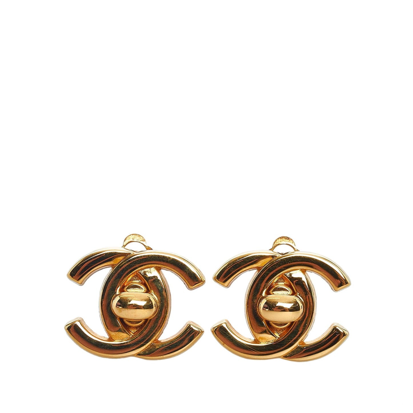 Chanel CC Turn Lock Clip-On Earrings (SHG-cXTWh2)