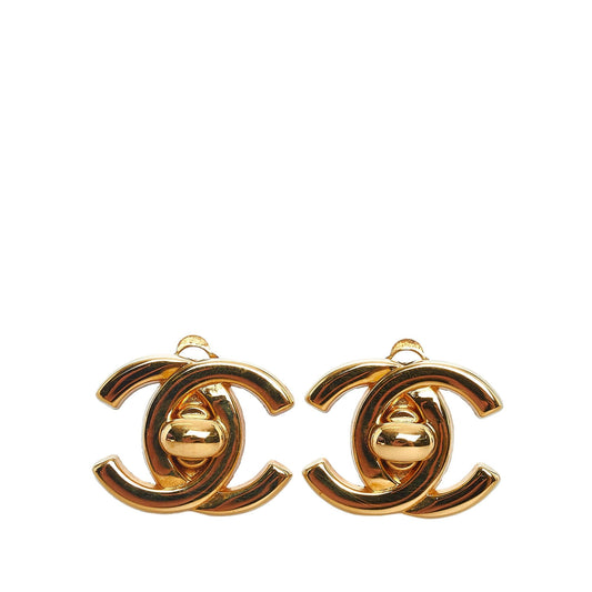 Chanel CC Turn Lock Clip-On Earrings (SHG-cXTWh2)