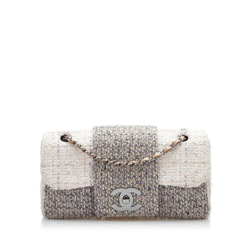 Chanel CC Tweed Single Flap Bag (SHG-5wHBEY)