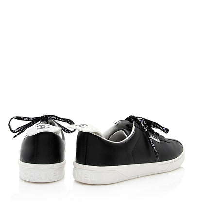 Chanel Calfskin Classic Sneakers - Size 7 / 37 (SHF-19557)