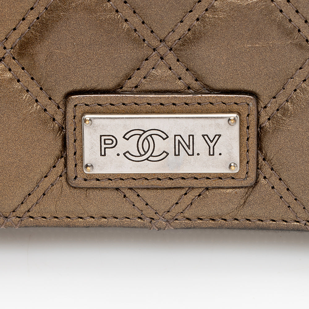 Chanel Calfskin Paris New York Flap Wallet (SHF-15121)