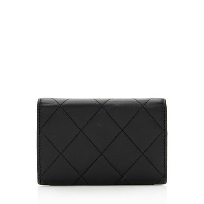 Chanel Calfskin Quilted Cambon Coin Case (SHF-19460)