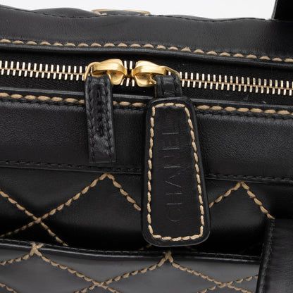 Chanel Calfskin Surpique Satchel (SHF-O6gojx)