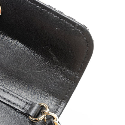 Chanel Canvas Check CC Flap Mini Wallet on Chain (SHF-EUfiZA)