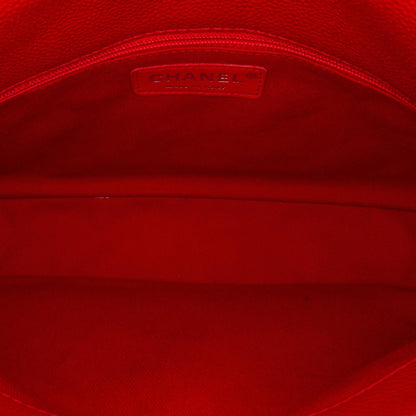 Chanel Caviar Double Compartment CC Chain Flap (SHG-BhsLJG)