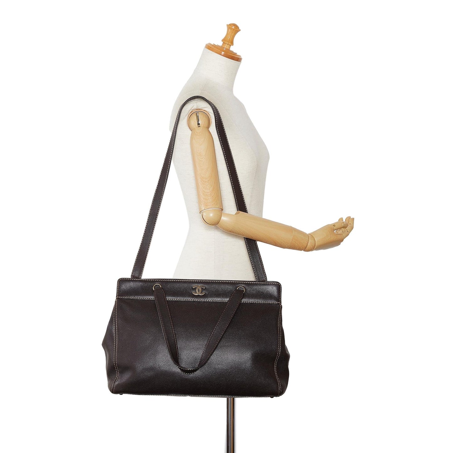 Chanel Caviar Executive Satchel (SHG-eZQRll)