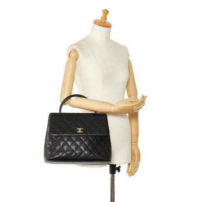 Chanel Caviar Kelly Top Handle (SHG-HtbV6X)