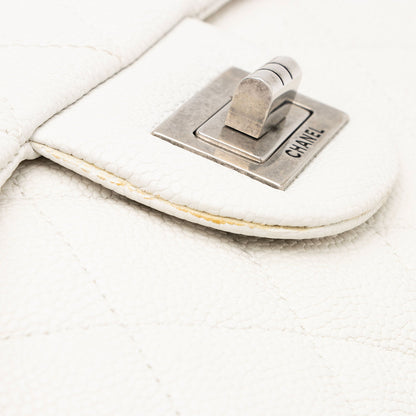 Chanel Caviar Leather Bijoux Chain Jumbo Single Flap Bag (SHF-JXTEcx)
