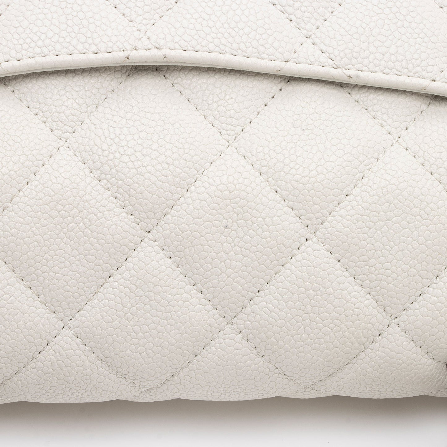 Chanel Caviar Leather Bijoux Chain Jumbo Single Flap Bag (SHF-JXTEcx)