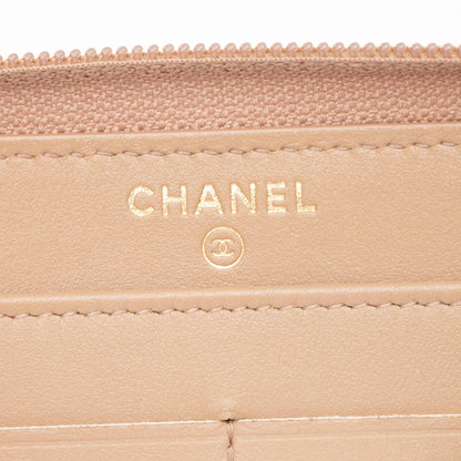 Chanel Caviar Leather Boy Long Zipped Wallet (SHF-TJjYqt)