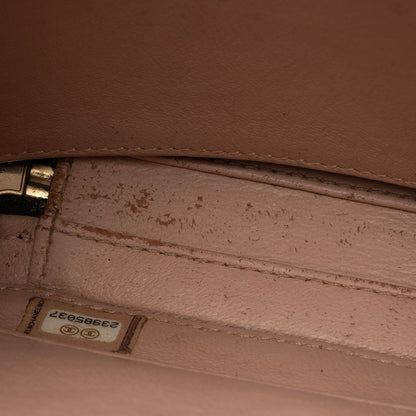 Chanel Caviar Leather CC Filigree Small Vanity Case (SHF-cBEpCt)
