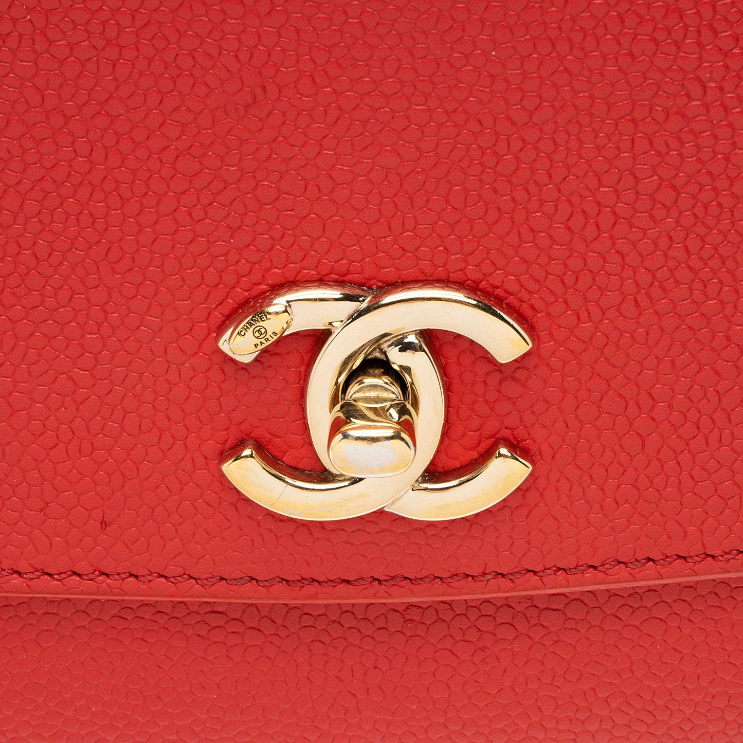 Chanel Caviar Leather Chain Flap Bag (SHF-jkLsG8)