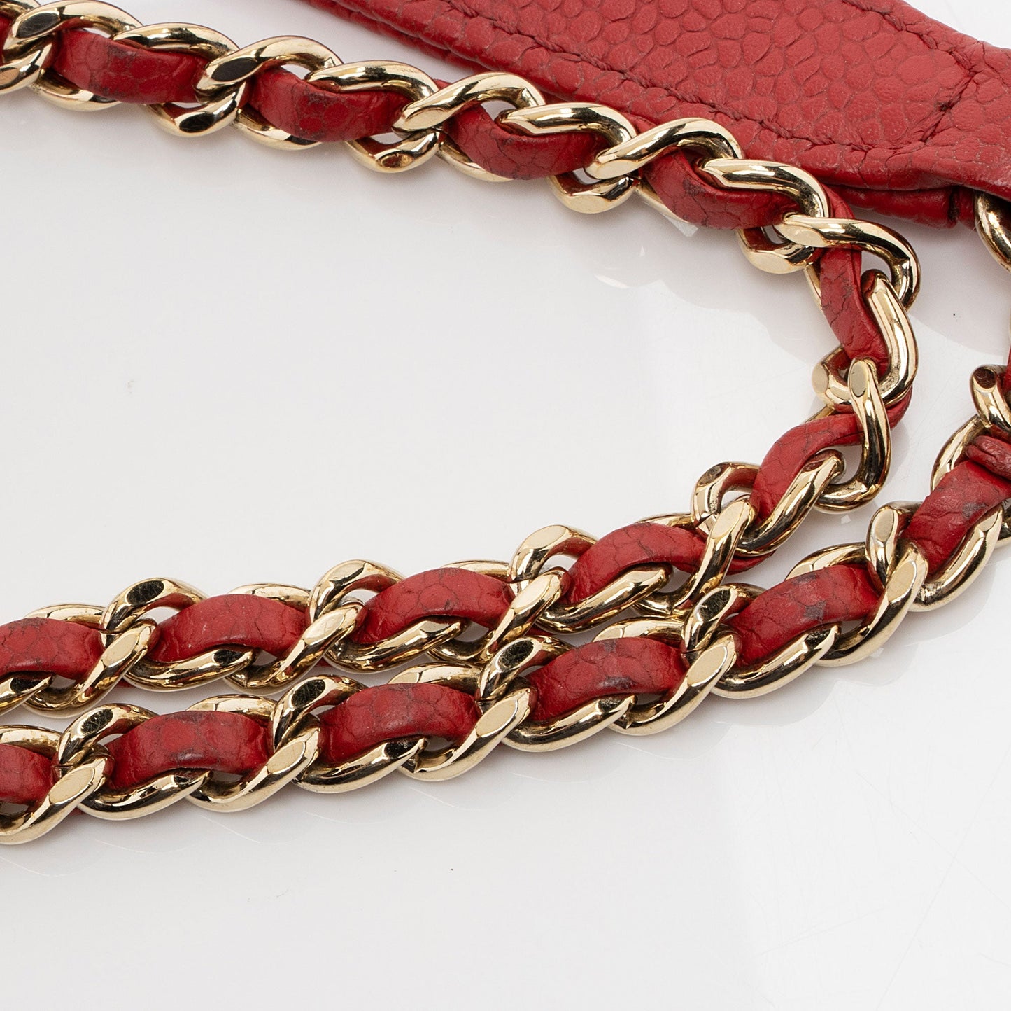 Chanel Caviar Leather Chain Flap Bag (SHF-jkLsG8)