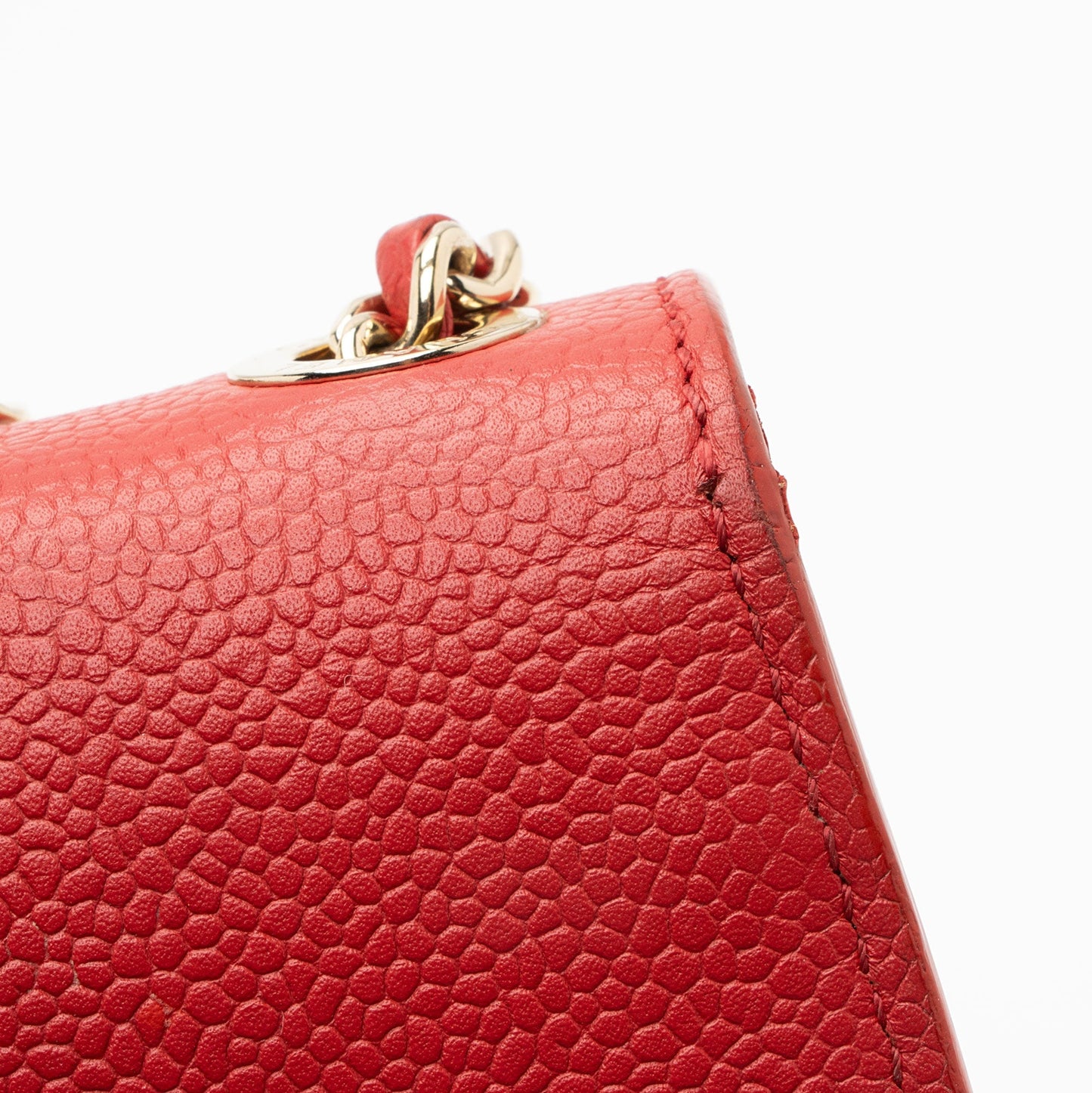 Chanel Caviar Leather Chain Flap Bag (SHF-jkLsG8)