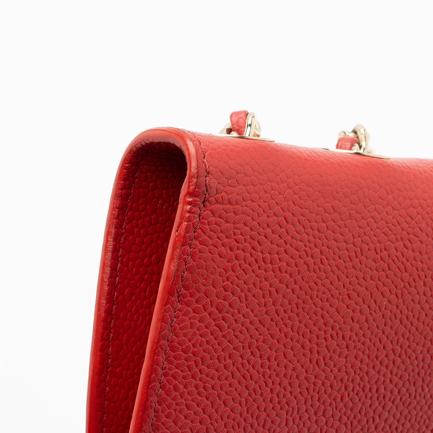 Chanel Caviar Leather Chain Flap Bag (SHF-jkLsG8)