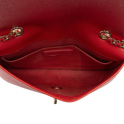 Chanel Caviar Leather Chain Flap Bag (SHF-jkLsG8)