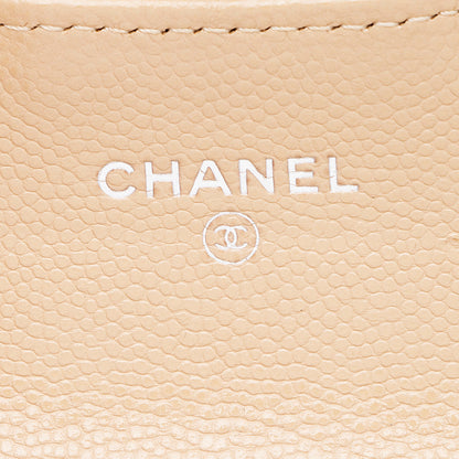 Chanel Caviar Leather Classic Card Holder (SHF-18684)