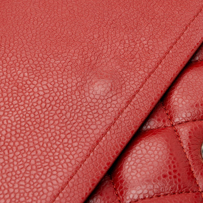 Chanel Caviar Leather Classic Jumbo Double Flap Bag (SHF-SJeAZK)