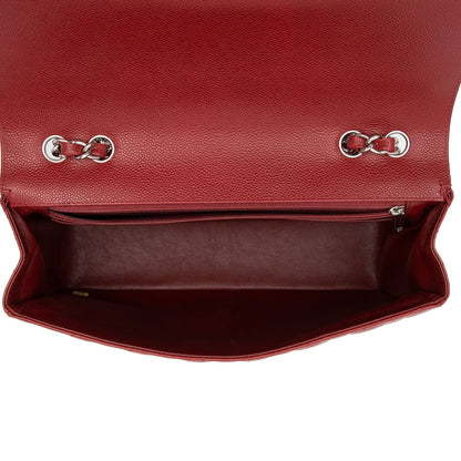 Chanel Caviar Leather Classic Jumbo Single Flap Bag (SHF-xdYaEs)