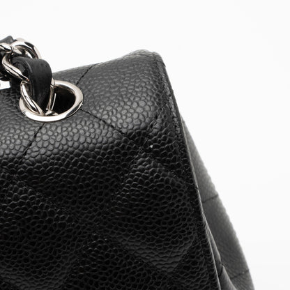 Chanel Caviar Leather Classic Jumbo Single Flap Bag (SHF-TAC3Im)