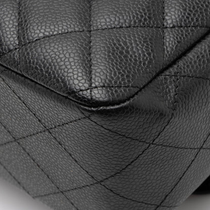 Chanel Caviar Leather Classic Jumbo Single Flap Bag (SHF-TAC3Im)