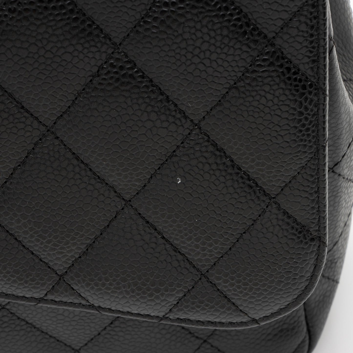 Chanel Caviar Leather Classic Jumbo Single Flap Bag (SHF-TAC3Im)
