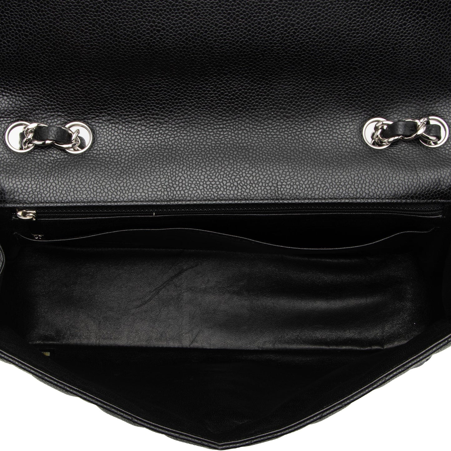 Chanel Caviar Leather Classic Jumbo Single Flap Bag (SHF-TAC3Im)