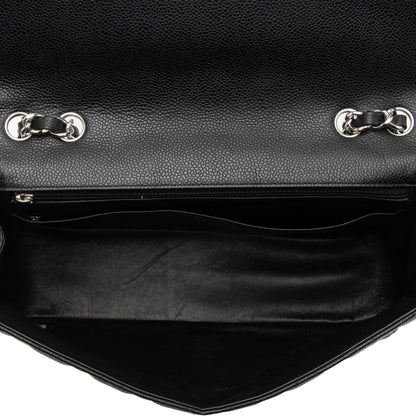 Chanel Caviar Leather Classic Jumbo Single Flap Bag (SHF-TAC3Im)