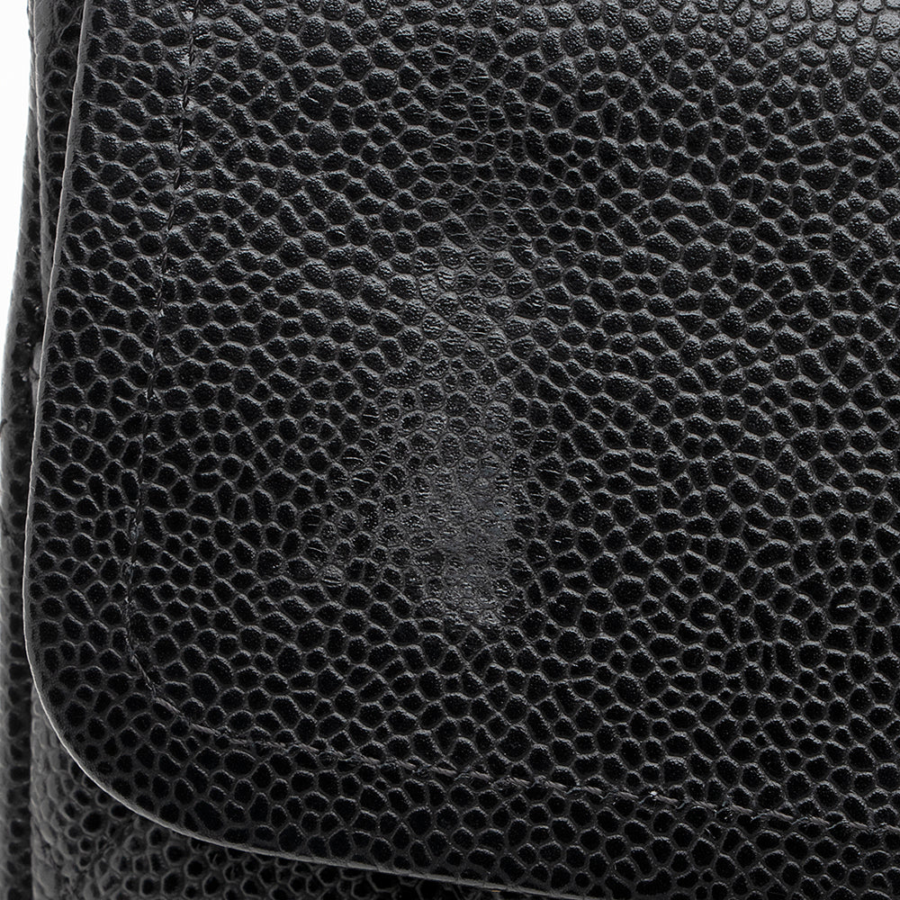 Chanel Caviar Leather Classic Maxi Double Flap Bag (SHF-21769)