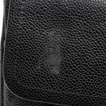 Chanel Caviar Leather Classic Maxi Double Flap Bag (SHF-21769)