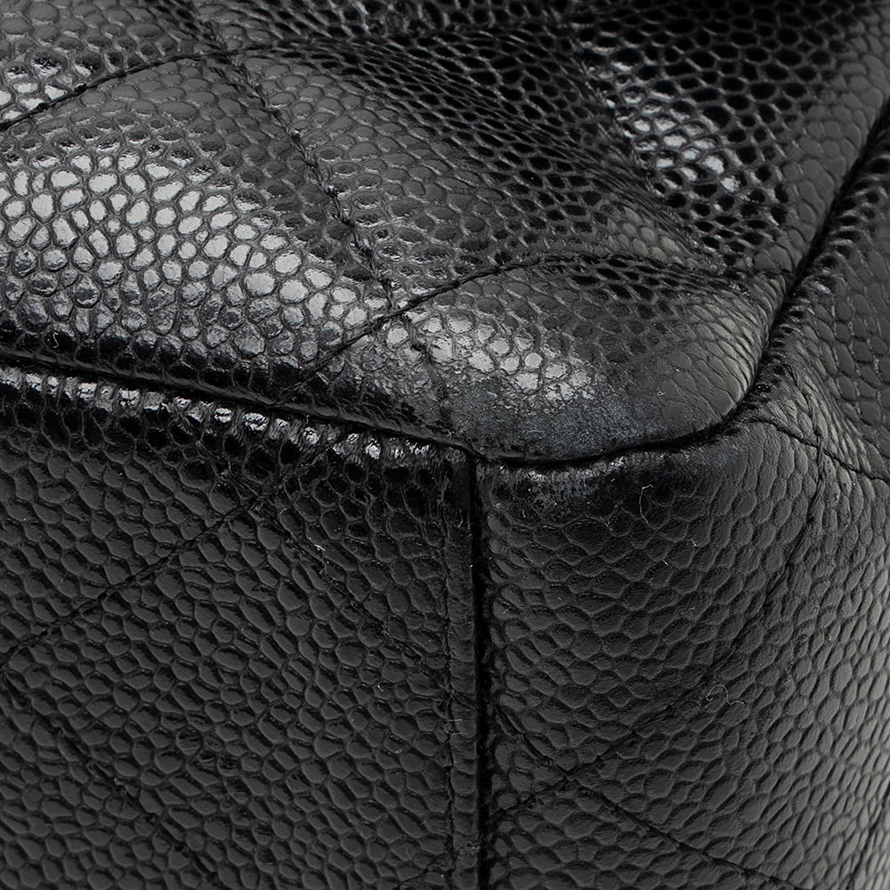 Chanel Caviar Leather Classic Maxi Double Flap Bag (SHF-21769)
