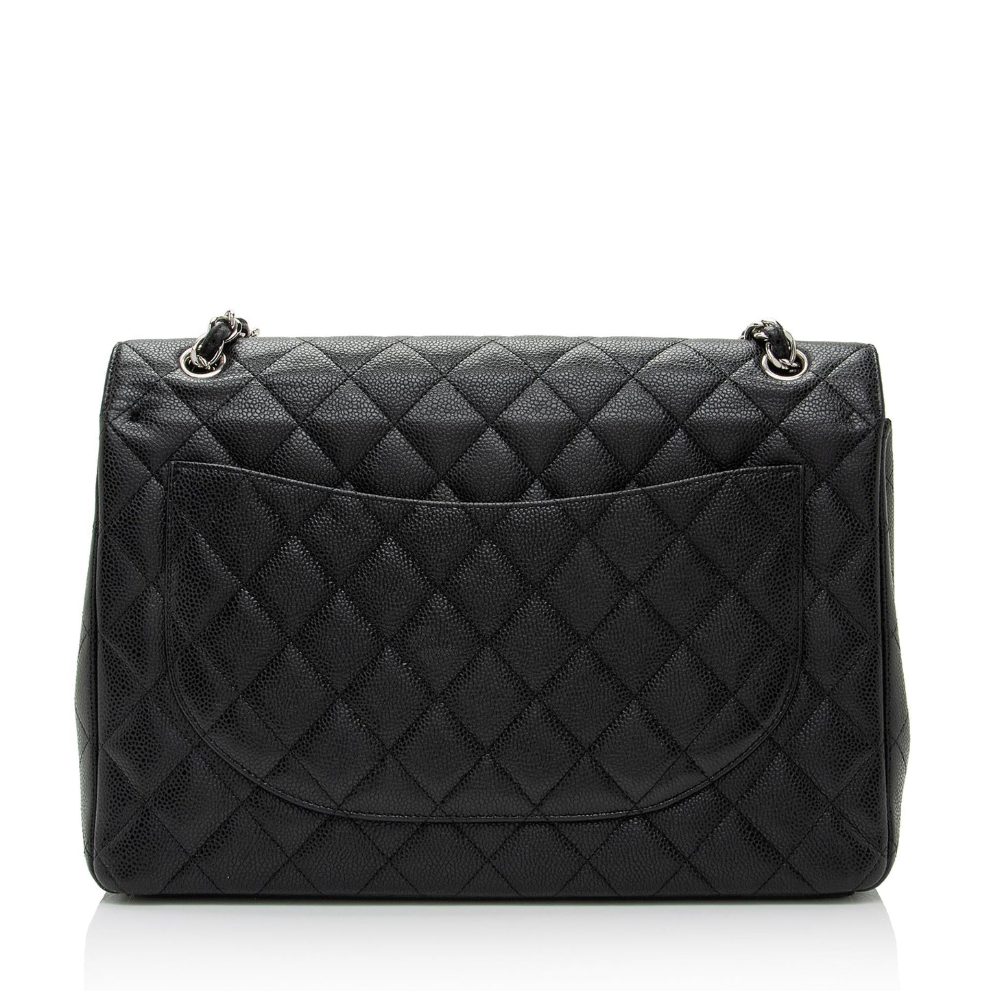 Chanel Caviar Leather Classic Maxi Double Flap Bag (SHF-lwkRiB)