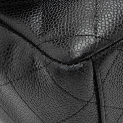 Chanel Caviar Leather Classic Maxi Double Flap Bag (SHF-lwkRiB)
