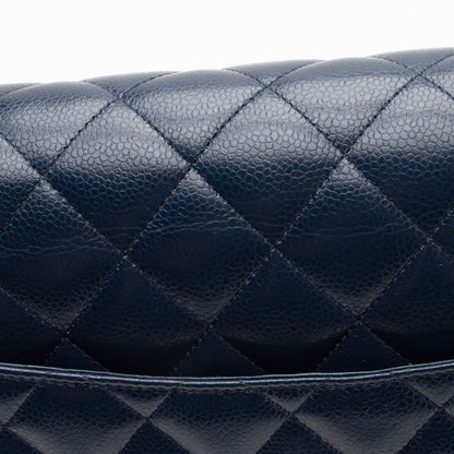 Chanel Caviar Leather Classic Maxi Double Flap Bag (SHF-U7Rzaz)