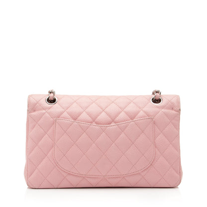 Chanel Caviar Leather Classic Medium Double Flap Bag (SHF-23513)