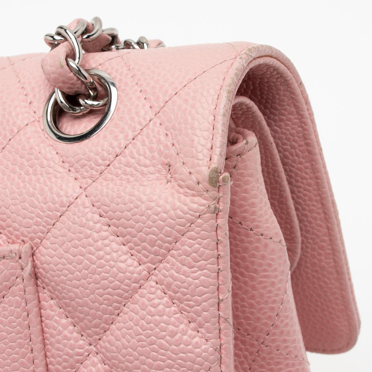 Chanel Caviar Leather Classic Medium Double Flap Bag (SHF-23513)