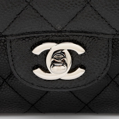 Chanel Caviar Leather Classic Medium Double Flap Bag (SHF-9ANmGR)