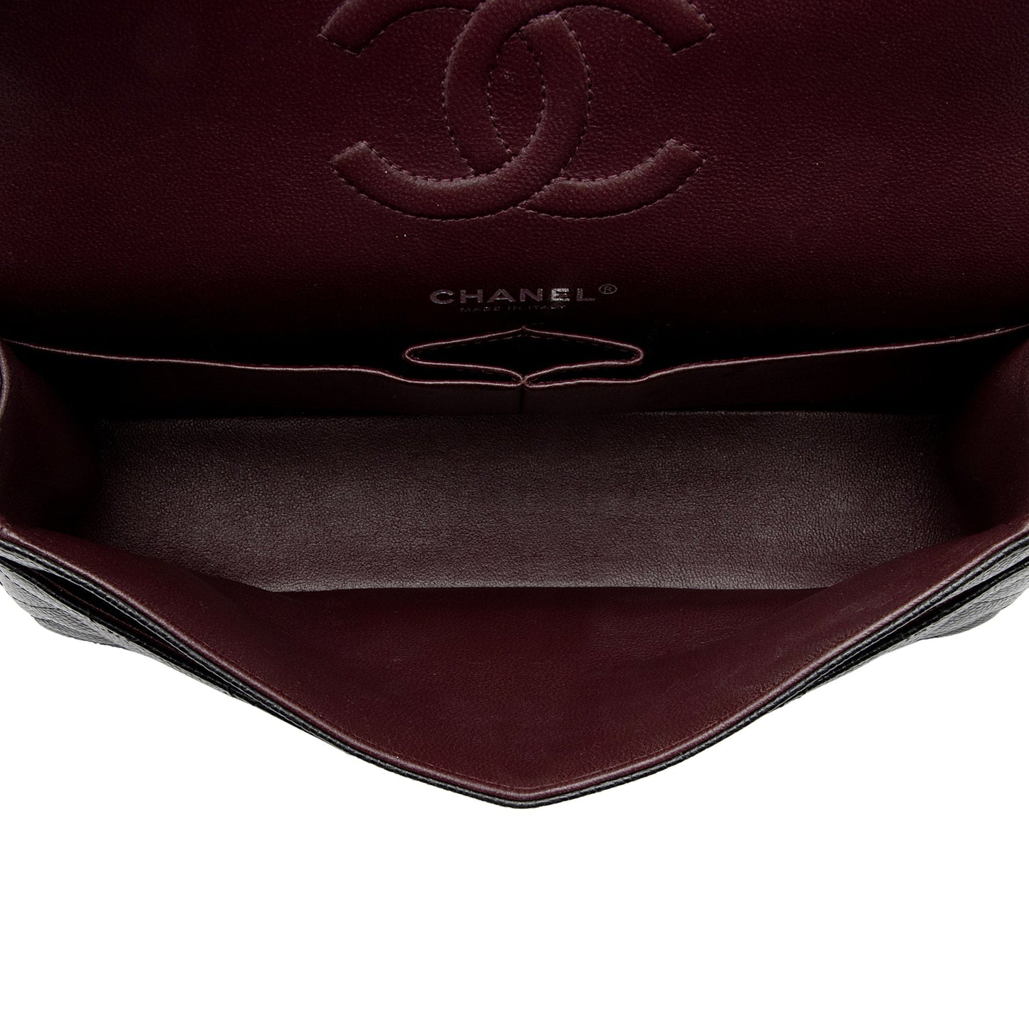 Chanel Caviar Leather Classic Medium Double Flap Bag (SHF-9ANmGR)
