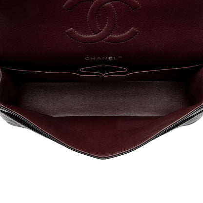 Chanel Caviar Leather Classic Medium Double Flap Bag (SHF-9ANmGR)