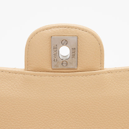 Chanel Caviar Leather Classic Medium Double Flap Bag (SHF-XFQF4l)